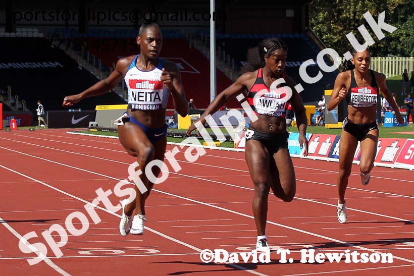 Womens 100 metres, 2019 Muller British Championships, Alexander Stadium, Birmingham. Photo: David T. Hewitson/Sports for All Pics